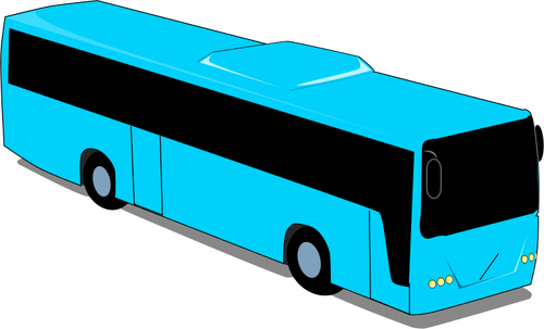 Blauwe bus tekening